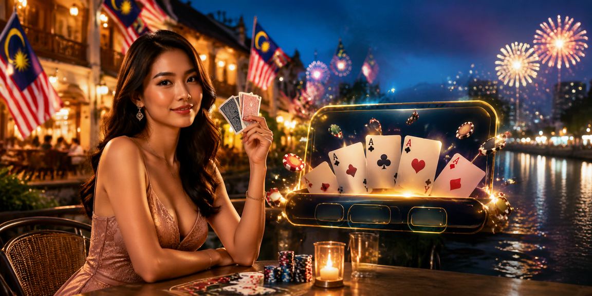 Pemain Malaysia bermain permainan kad poker gaya tempatan di Ipoh